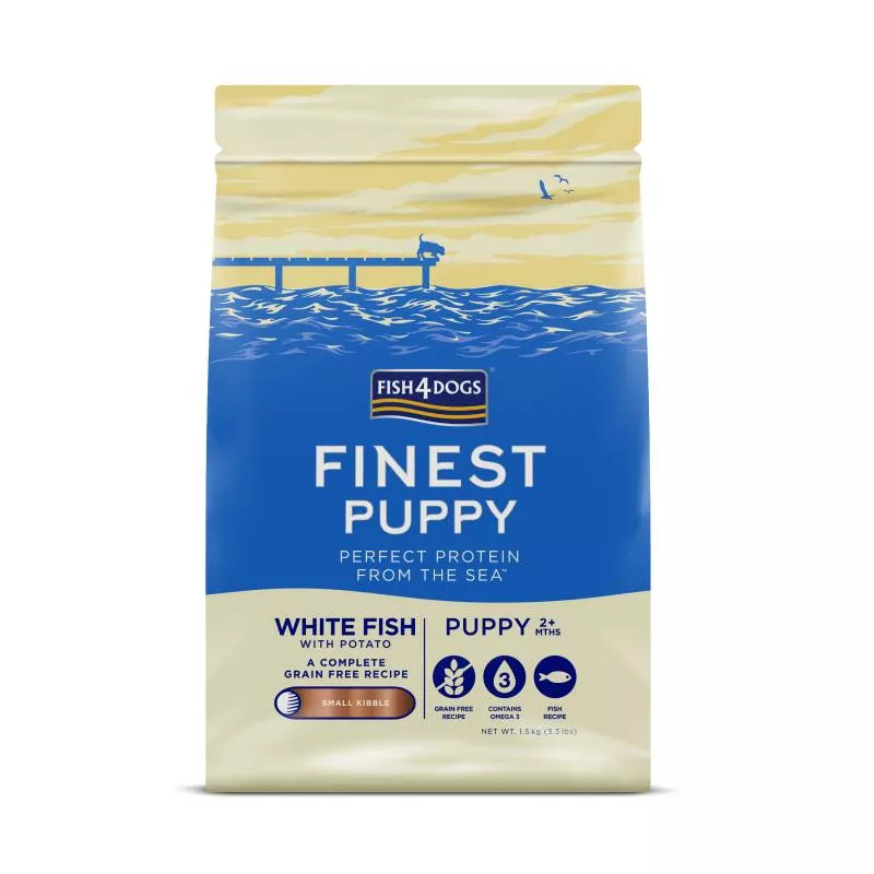 Fish4Dogs Puppy White Fish Small 1,5 kg