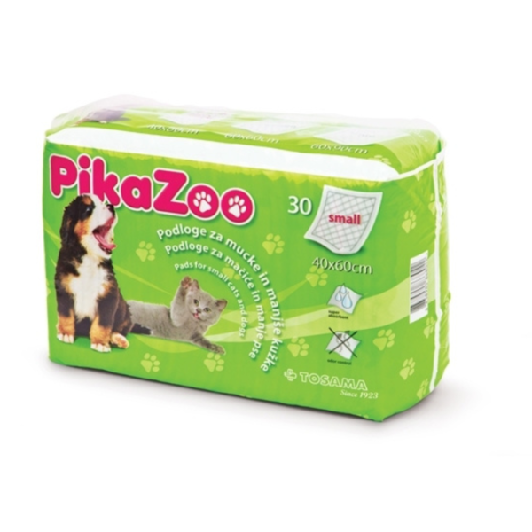 PikaZoo podloge za kućne ljubimce - veličina S, 40x60 cm, 30 kom