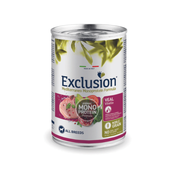 Exclusion Mediterraneo Adult teletina konzerva 400g