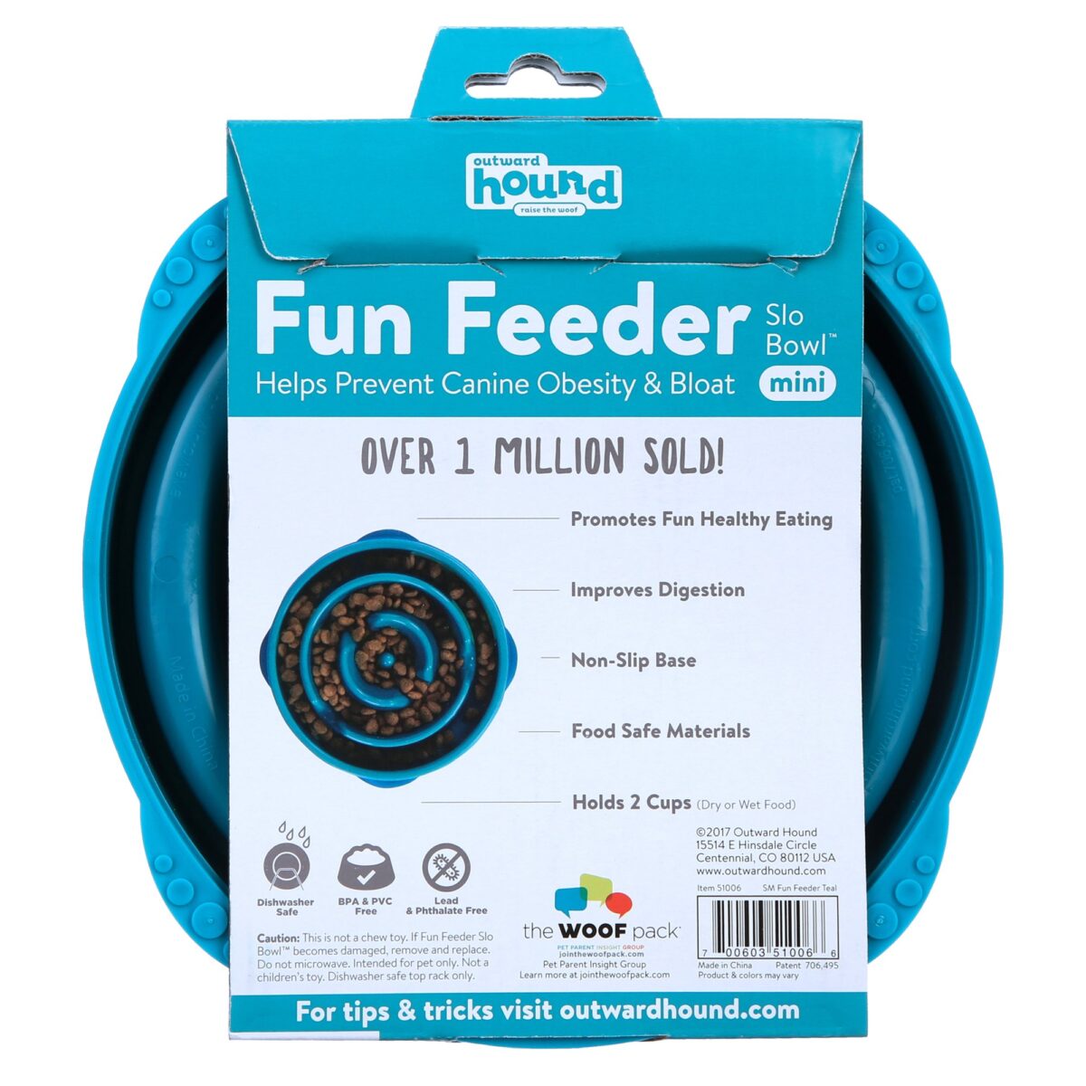 Outward hound nina ottoson Posuda za sporo hranjenje Drop Fun Feeder Dog Bowl Slow Feeder 4