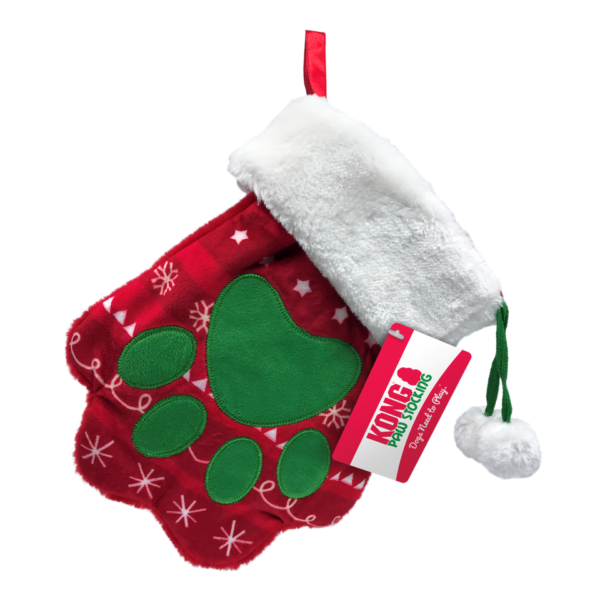 Kong Holiday Stocking Paw Lg Božić Psi