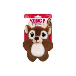 KONG Snuzzles Reindeer igračka za pse s blagdanskim motivima, mekana sa zvukom.