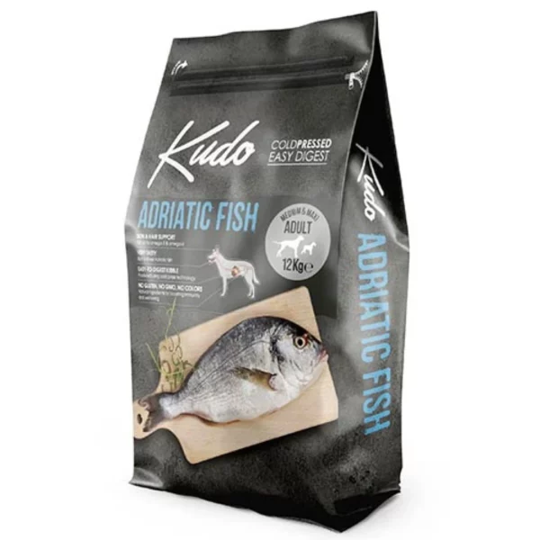 Pakiranje KUDO ADRIATIC FISH ADULT MEDIUM & MAXI hrane za pse