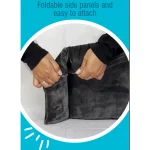 Petlando Windowchiller s Air Stopom u sivo boji, udoban jastuk za prozorske daske s podignutim rubovima i protukliznom podlogom.