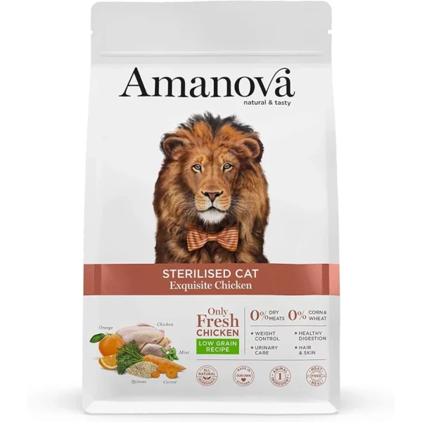 Pakiranje hrane Amanova Sterilised Cat Exquisite Chicken za sterilizirane mačke