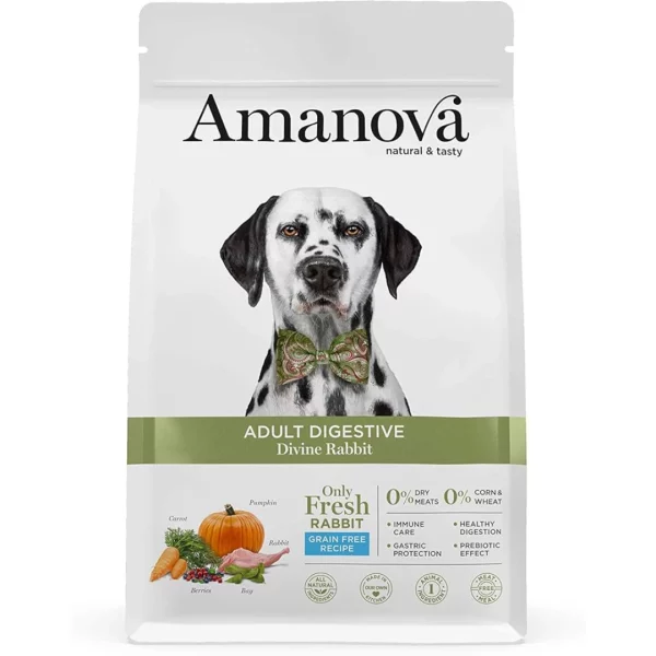 Amanova Adult Digestive Divine Rabbit – suha hrana za pse sa svježim mesom kunića