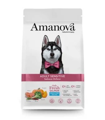 Amanova Adult Sensitive Salmon Deluxe – suha hrana za pse s lososom