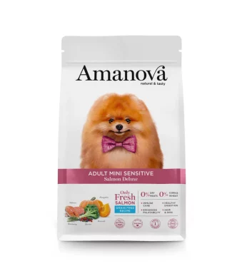 Amanova Adult Mini Sensitive Salmon Deluxe – suha hrana za pse malih pasmina