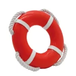 Plutajuća igračka za pse u obliku crvenog spasilačkog prstena